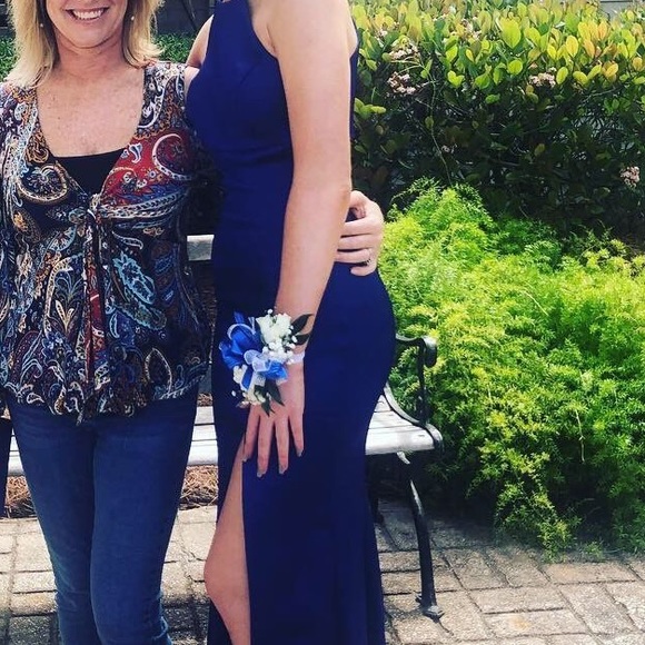 Sherri hill royal blue prom dress - Picture 5 of 5